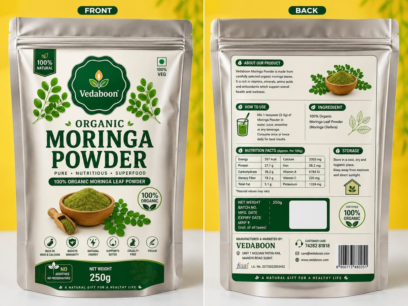 Branded Moringa Pouch